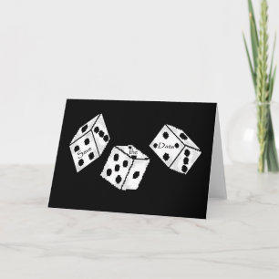 Faire-part Enregistrer la date Las Vegas Dice Card