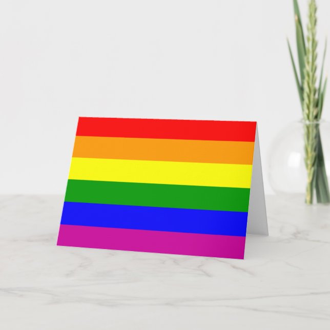 Faire-part Enregistrer la date/Mariage/Gay pride Rainbow (Devant)