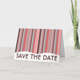 Faire-part enregistrer la date : rideau rayé :