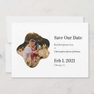 Faire-part Enregistrer notre date amusant Simple Jouer Mariag