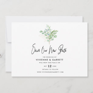 Faire-part Enregistrer notre nouveau Mariage botanique
