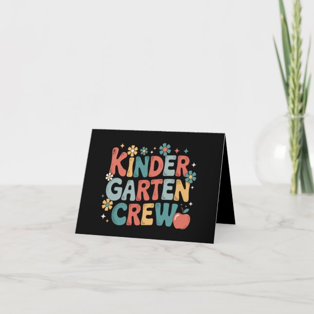 Faire-part Enseignant Équipe de maternelle Retour à l'école (Devant)