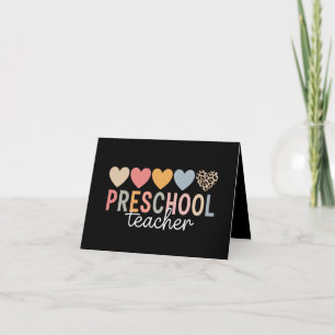 Faire-part Enseignant Préscolaire Retour à l'école 