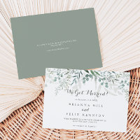 Eucalyptus Elopement vert minimaliste