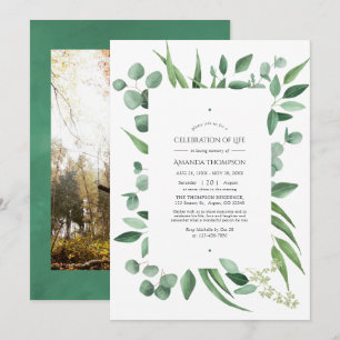 Faire-part Eucalyptus Mariage de verdure Célébration de la vi