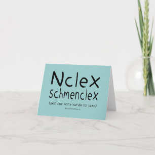 Faire-part Examen NCLEX Schmenclex de soins infirmiers
