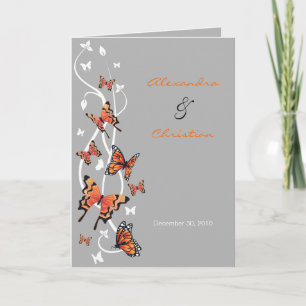 Faire-part Faire-part de mariage papillon