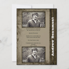 Faire-part Faire part de remise de diplôme de style country r