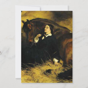 Faire-part Femme et Cheval