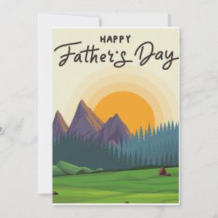 Faire-part fête des pères heureuse pour l'homme qui aime le p