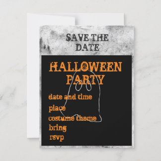 Faire-part Fête d'Halloween Enregistrer la date annonce