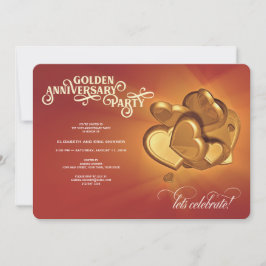 Faire-part Fête du 50e anniversaire de mariage (Version 1)