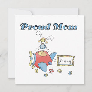 Faire-part Fier Maman Avion C'est un garçon Cadeaux