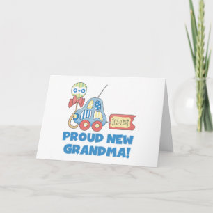 Faire-part Fière nouvelle grand-mère-C'est un garçon Tshirts 