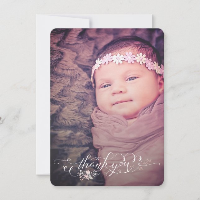 Faire-part Fille Remerciement Annonce Naissance Sip & See (Devant)