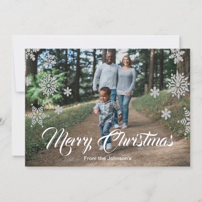 Faire-part Flèche-neige de vacances (Devant)