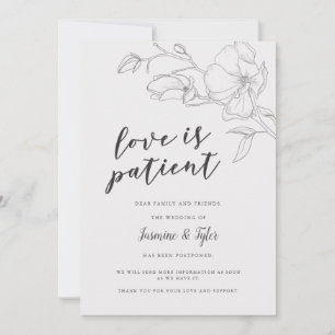Faire-part Fleurs de Magnolia Rustiques Report de Mariage