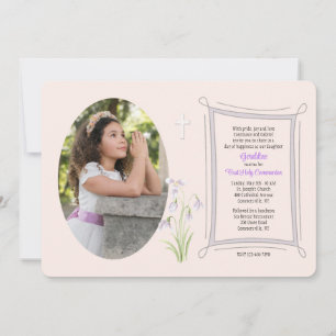 Faire-part floral de photographie perce-neige