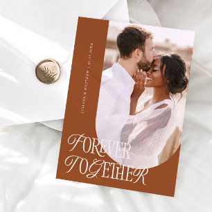 Faire-part Forever Ensemble Vintage Mariage en terre cuite