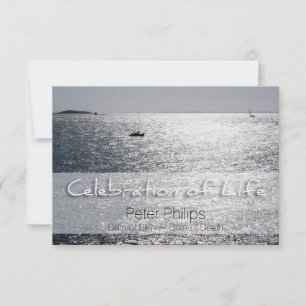 Faire-part funéraire de la fête du paysage marin