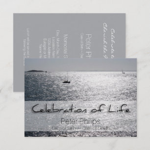 Faire-part funéraire de Sea Boat Celebration of Li