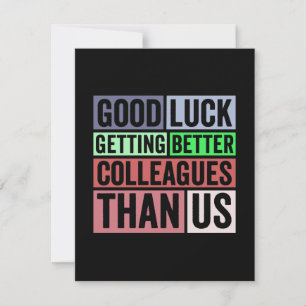 Faire-part Funny   Coworker Leaving   Good L