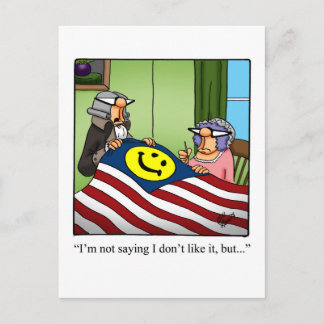 Faire-part Funny Quart de Juillet Humour Carte Postale