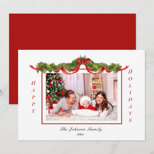 Faire-part Garland et Bows photo de vacances