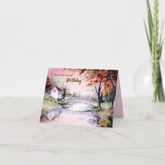 Faire-part Général Anniversaire Pont Arché Peinture aquarelle