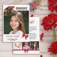 Girly mignon Red Bows Photos Graduation