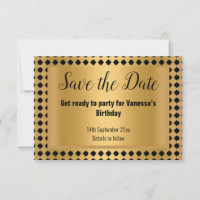 GOLD BLACK STRIPE PATTERNEL ENREGISTRER LA DATE