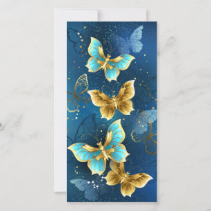 Faire-part Golden butterflies