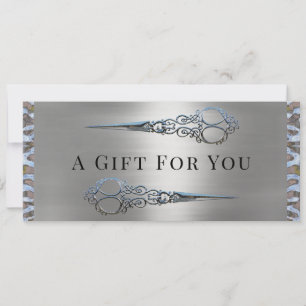 Faire-part Grace Monroe Double Ciseaux Certificat cadeau