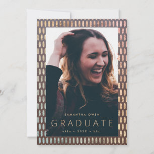 Faire-part Grad photo Oval Frontière moderne