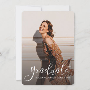 Faire-part Graduation 2025 Script 5 Photos Grad