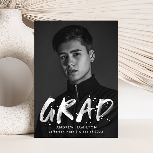 Faire-part Graduation de la peinture moderne Splatter