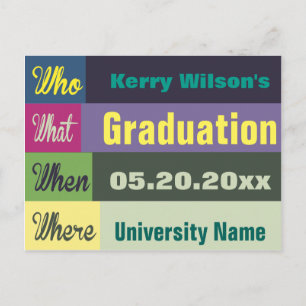 Faire-part Graduation Enregistrer La Date Carte Postale