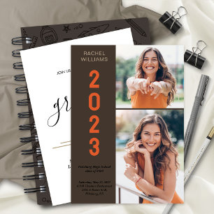 Faire-part Graduation High School 2023 Photo Party