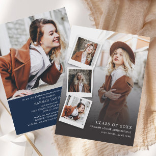 Faire-part Graduation Photo Collage Grad 2025