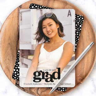 Faire-part Graduation photo hardi moderne simple typographie