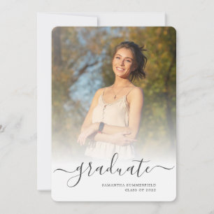Faire-part Graduation Script Grad Photos