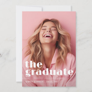 Faire-part GRADUER LE GRADUATE Script Two