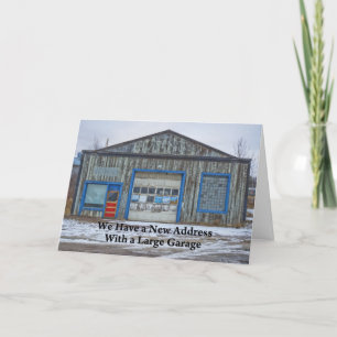 Faire-part Grand garage - Drôle changement d'adresse