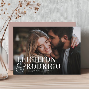 Faire-part Grand moment   Fiançailles photo