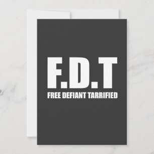 Faire-part Gratuit Défiant Tarrifs Américain