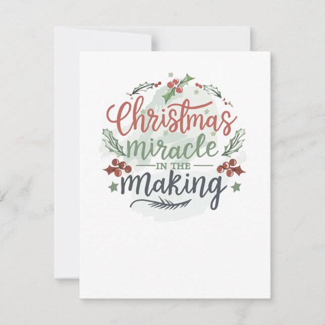 Faire-part Grossesse de Noël (Devant)