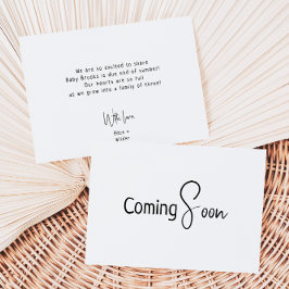 Faire-part Grossesse neutre moderne simple