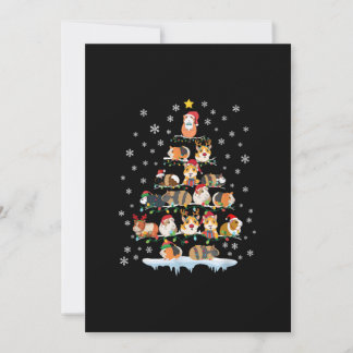Faire-part Hamster Lover Christmas Tree Guinée Pigs