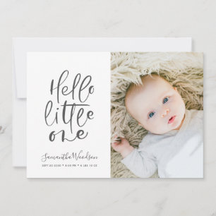 Faire-part Hello Little One Photo Birth Stats