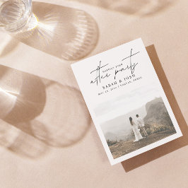 Faire-part Heureusement Jamais Après La Fête 2 Photo Mariage 